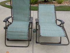 Set of 2 Extra Large Zero Gravity Lounge Chairs with Cushions The Villages Florida