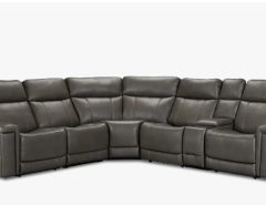 Jayden Gray Micro Medium Triple Power 2-arm Sectional The Villages Florida