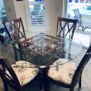 Glass dining room table and 4 chairs The Villages Florida