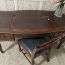 Dark walnut desk 60” X 28” with chair The Villages Florida