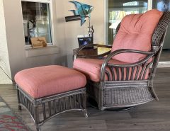 Wicker swivel rocking chair The Villages Florida