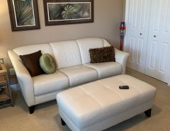 Leather Sofa & Ottoman The Villages Florida