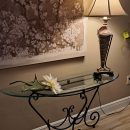 Hooker curved glass sofa table The Villages Florida