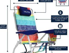 Set of two Nautica beach chairs with adjustable straps. The Villages Florida