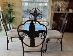 Glass Top Dining Table and 4 Chairs The Villages Florida