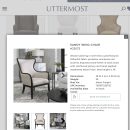 Uttermost Elegant High Back Wing Chair The Villages Florida