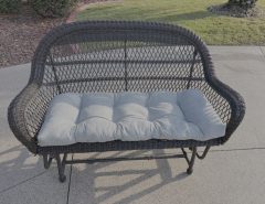 Wicker Loveseat Glider w/ seat pad The Villages Florida