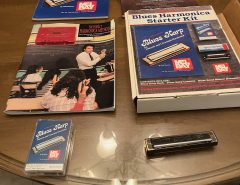 Harmonica, 3 Teaching Books, 2 Teaching Tapes Original Box The Villages Florida