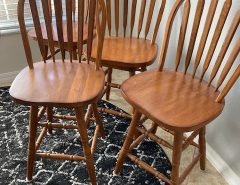 4 wood swivel stools The Villages Florida