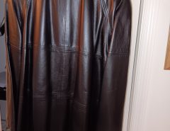 Vintage Carl W. Herrmann Genuine Leather Coat Medium 33″ The Villages Florida