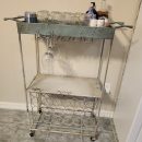 Green Metal Wine Cart/Rack The Villages Florida