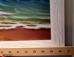 One canvas Painting print of Dogs , children, ocean The Villages Florida