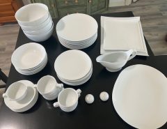 Mikasa Classic White Dinnerware and Serving Dishes. Excellent condition. The Villages Florida