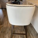 Beautiful white leather bar stools The Villages Florida