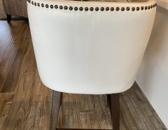 Beautiful white leather bar stools The Villages Florida