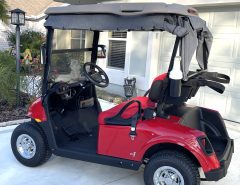 2021 Gas EZGO Golf Cart Mint – Inferno Red The Villages Florida