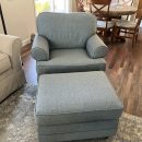 Blue Armchair with Ottoman The Villages Florida