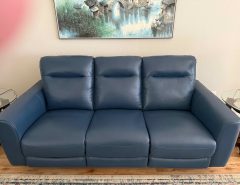 Virtually Brand New Dark Blue Reclining Sofa The Villages Florida