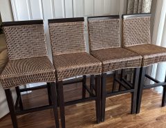 Set of 4 Abaco Rattan Bar stools The Villages Florida