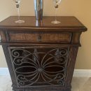 Ornate Wooden Wine Cabinet The Villages Florida