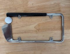 Golf club license plate enclosure The Villages Florida