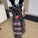 Men’s Cobra F Max Airspeed LEFT Hand golf clubs and Datrek golf bag, Used. The Villages Florida