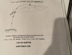 11 ft. Offset Solar umbrella, Beige The Villages Florida