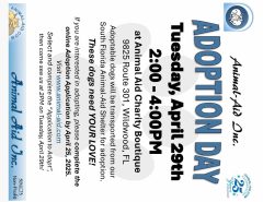 Adoption day -Date Change The Villages Florida