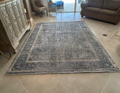 Blue and Cream Oriental area rug The Villages Florida