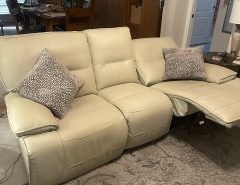 Dual reclineing leather sofa The Villages Florida