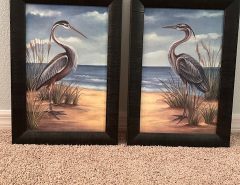Pair of Heron Shorebird Pictures The Villages Florida