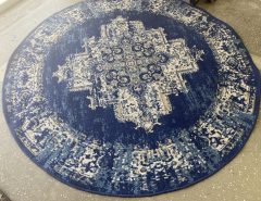 blue round area rug The Villages Florida