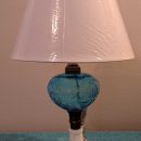 Antique Blue Glass Lamp The Villages Florida