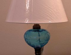 Antique Blue Glass Lamp The Villages Florida