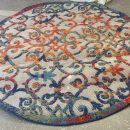 round multi-colored rugs The Villages Florida