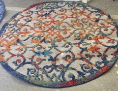 round multi-colored rugs The Villages Florida
