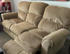 Power reclining sofa with usb charging and Leather La-Z-boy recliner The Villages Florida
