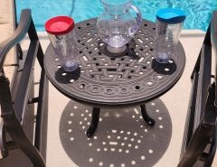 Tropione outdoor chais, ottomans and table The Villages Florida