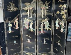 Room divider STUNNING BLACK LACQUER 4 PANEL The Villages Florida
