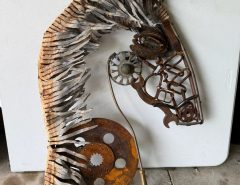 METAL HORSE HEAD SCULPTURE The Villages Florida