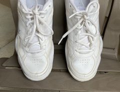 Nike real leather ladies sneakers, size 10.  Only worn twice, paid $85. Selling for $20. The Villages Florida