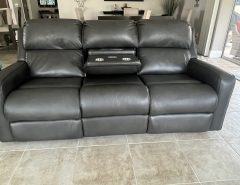 Dual electric reclining couch and upholstered love seat The Villages Florida