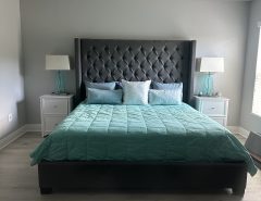 Elegant headboard, Frame, 2.0 pressure firm mattress & box spring The Villages Florida