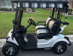 2017 Yamaha QuietTech Drive2 EFI Gas Golf Cart: Like New Condition The Villages Florida
