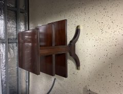 Hardwood Magazine Table  w brass feet The Villages Florida