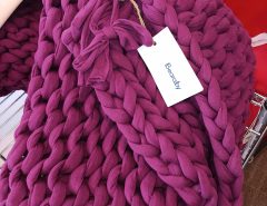 Bearaby Cotton Napper Cooling Weighted Blanket 74”x 46”. Purple The Villages Florida