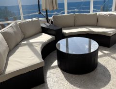 Spacious outdoor seating with table The Villages Florida