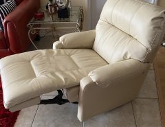 Beige leather rocker recliner The Villages Florida