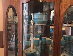Corner Claw Style Footed China Cabinet Vintage The Villages Florida