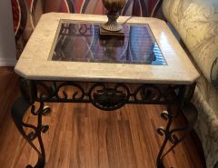 2 Wrought Iron/Marble Tables The Villages Florida